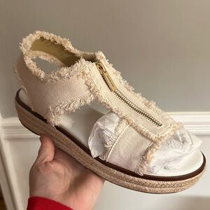 Michael Kors Cream Espadrille Sandals